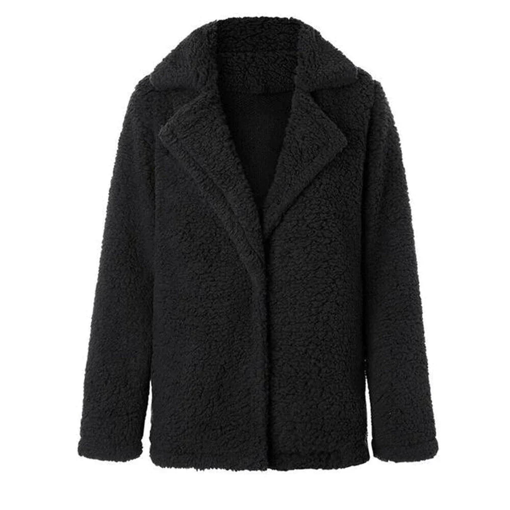 Soft Pink Fleece Women's Winter Coat - BritishElegance
