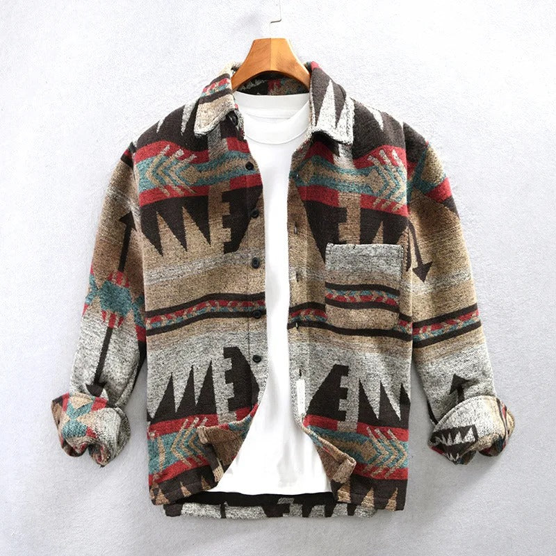 Men's Casual Flannel Shirt Jacket - BritishElegance