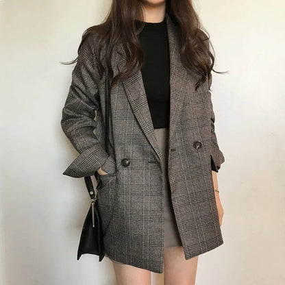 Timeless Plaid Jacket for Women