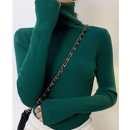 Cashmere turtleneck sweater for women