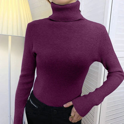 Cashmere turtleneck sweater for women