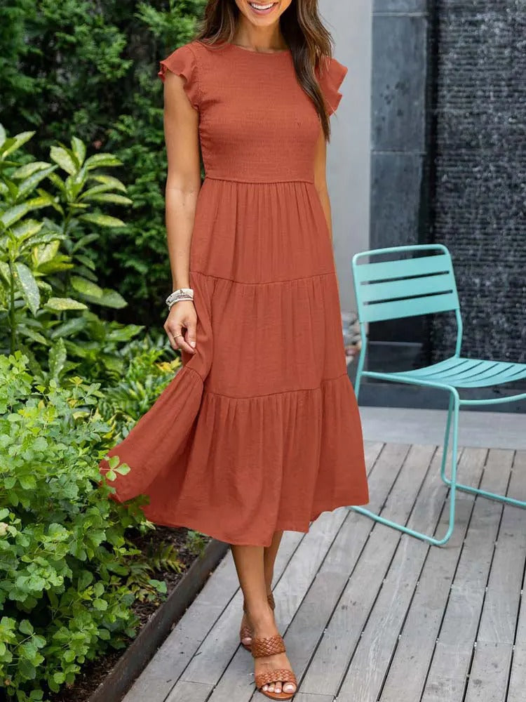 Elegant Lightweight Maxi Layered Dress