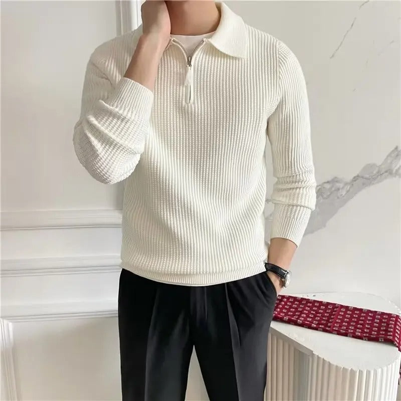 Men’s Half-Zip Collar Sweater | Classic