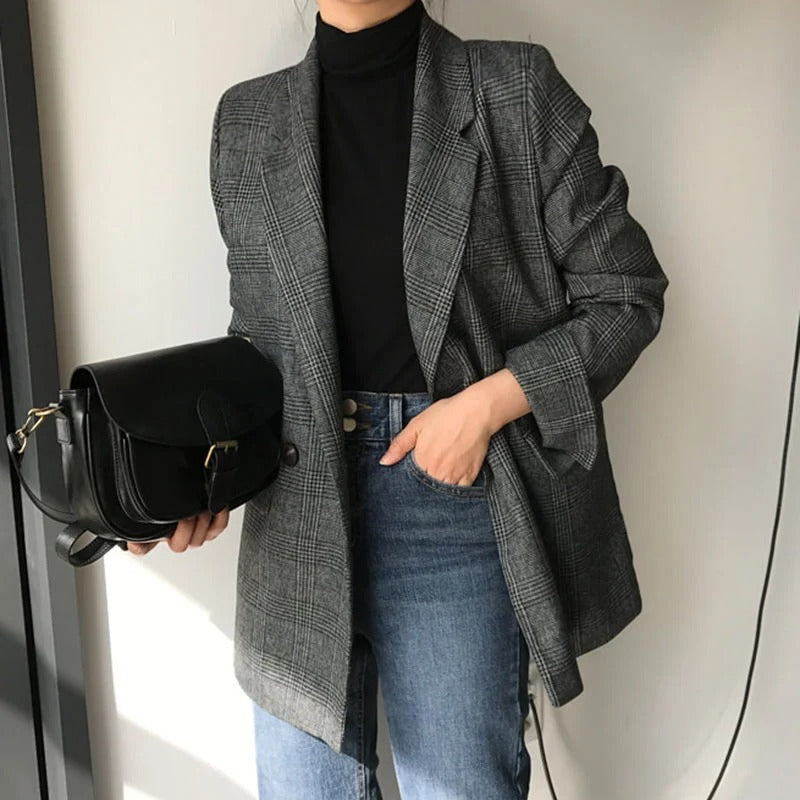 Timeless Plaid Jacket for Women