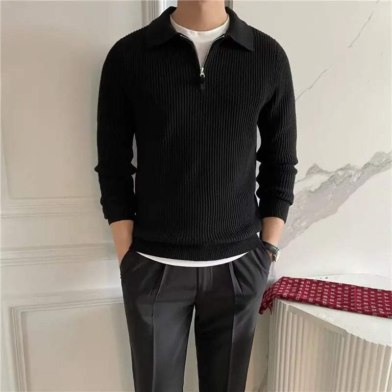 Men’s Half-Zip Collar Sweater | Classic
