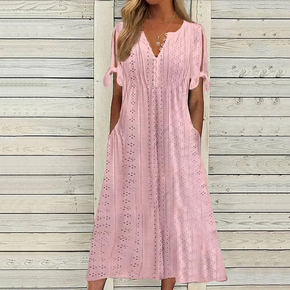 Comfy Womens Sundress with Short Sleeves