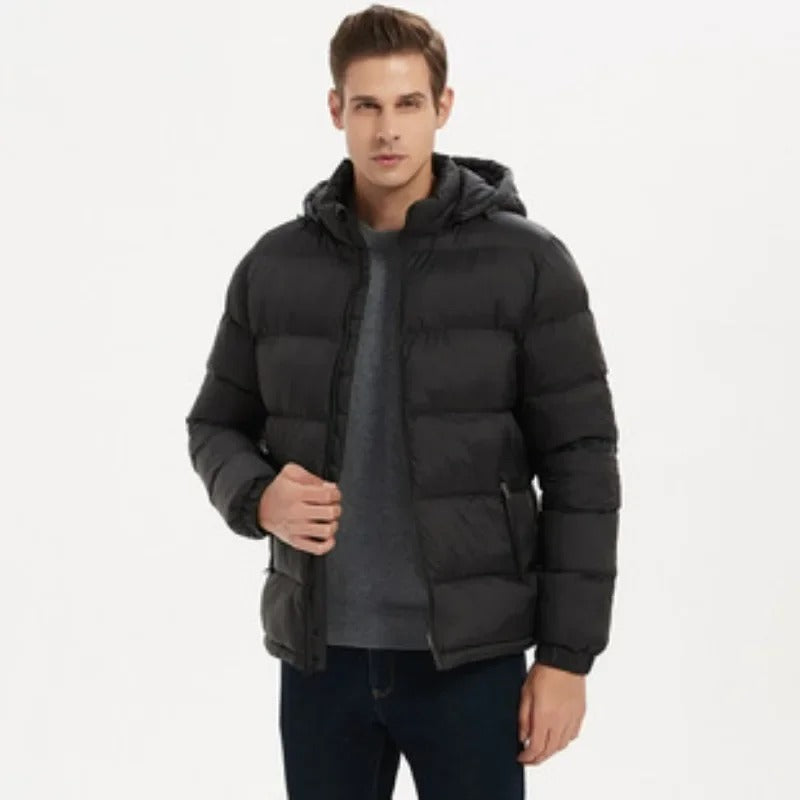 Classic Mens Padded Hoodie Jacket - BritishElegance