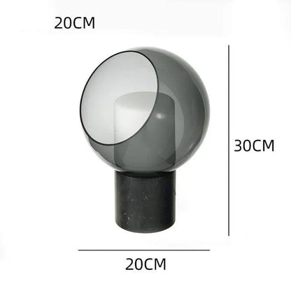 Clear Globe Table Lamp