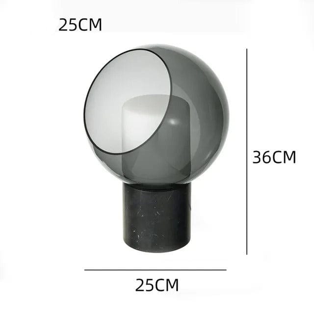 Clear Globe Table Lamp