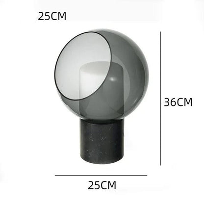 Clear Globe Table Lamp