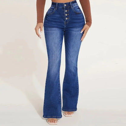 Comfy High Waist Flare Women's Jeans