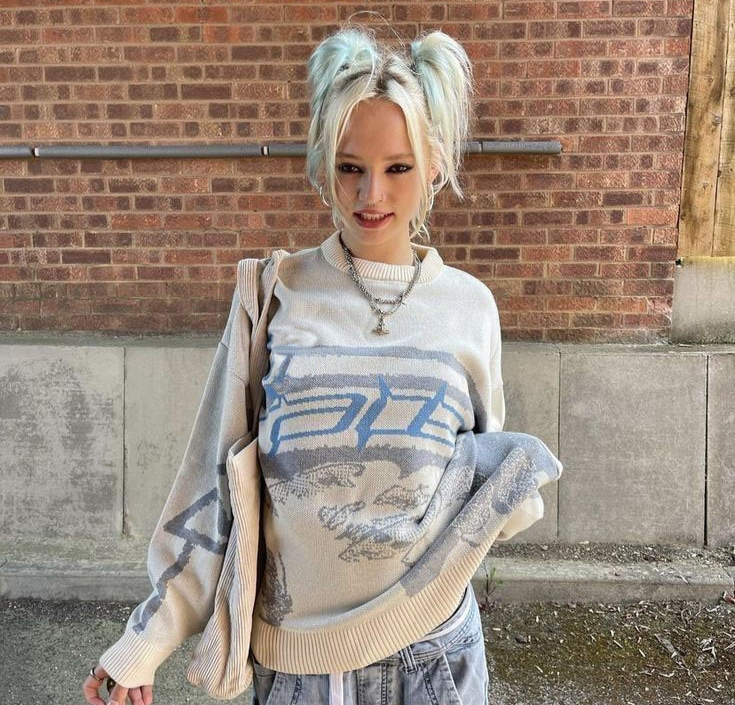 Mary Sweater | A Trendy Streetwear Knit for a Bold Look