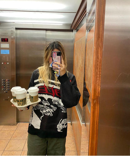 Mary Sweater | A Trendy Streetwear Knit for a Bold Look