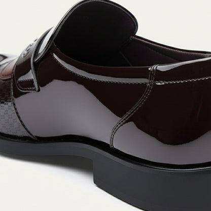 The Sirmione Men’s Patent Leather Loafers – Luxury Slip On Formal Dress Shoe