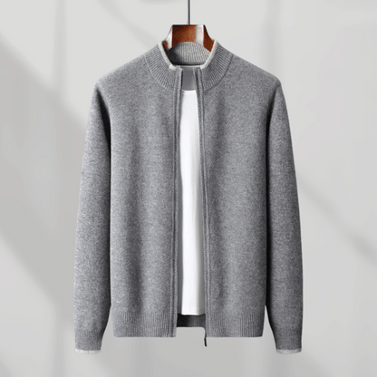 Men's Cashmere Zip Jacket – Laurent