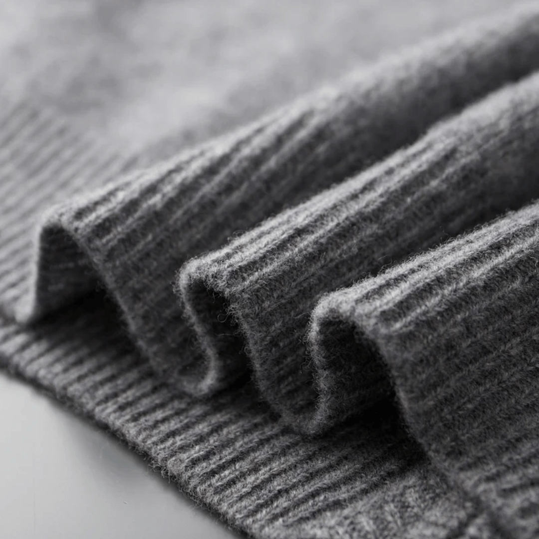 Men’s Modern Collarless Zip Up Cardigan