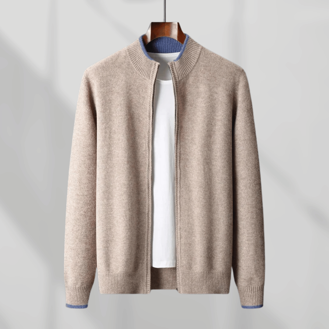 Men's Cashmere Zip Jacket – Laurent