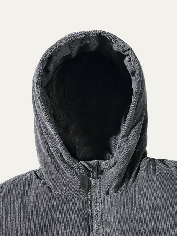 Men’s Technical Utility Jacket with Hood and Patch Pockets