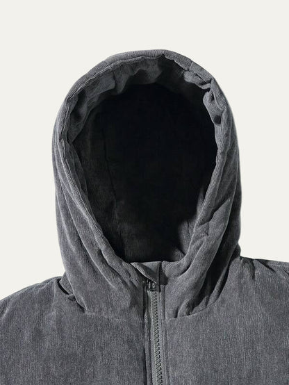 Men’s Technical Utility Jacket with Hood and Patch Pockets