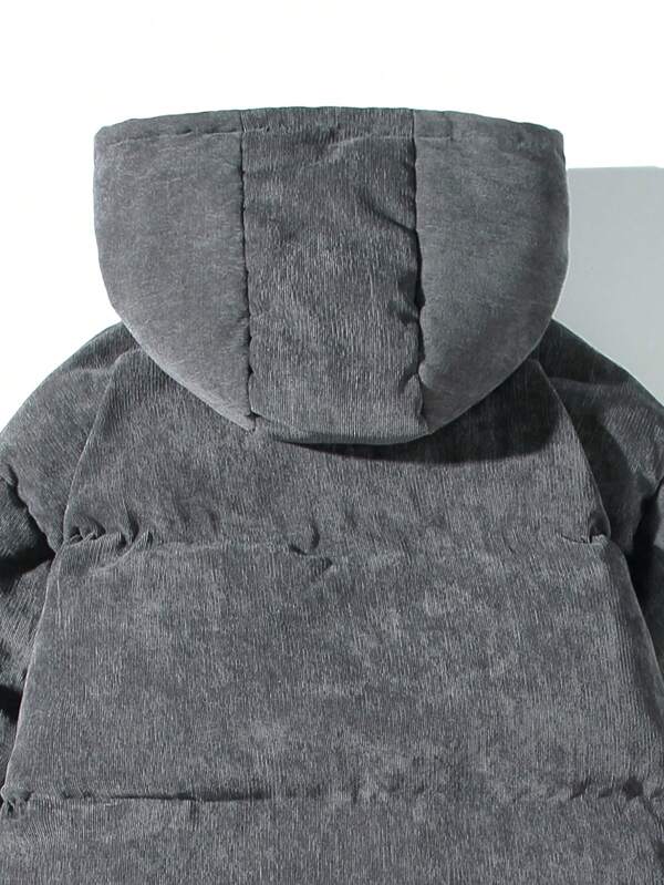 Men’s Technical Utility Jacket with Hood and Patch Pockets