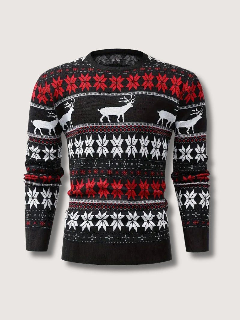 Men’s Knitted Cable Christmas Sweater