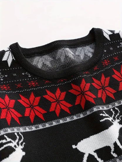 Men’s Knitted Cable Christmas Sweater