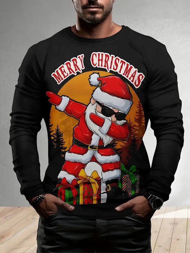 Men’s Merry Christmas Santa Pullover