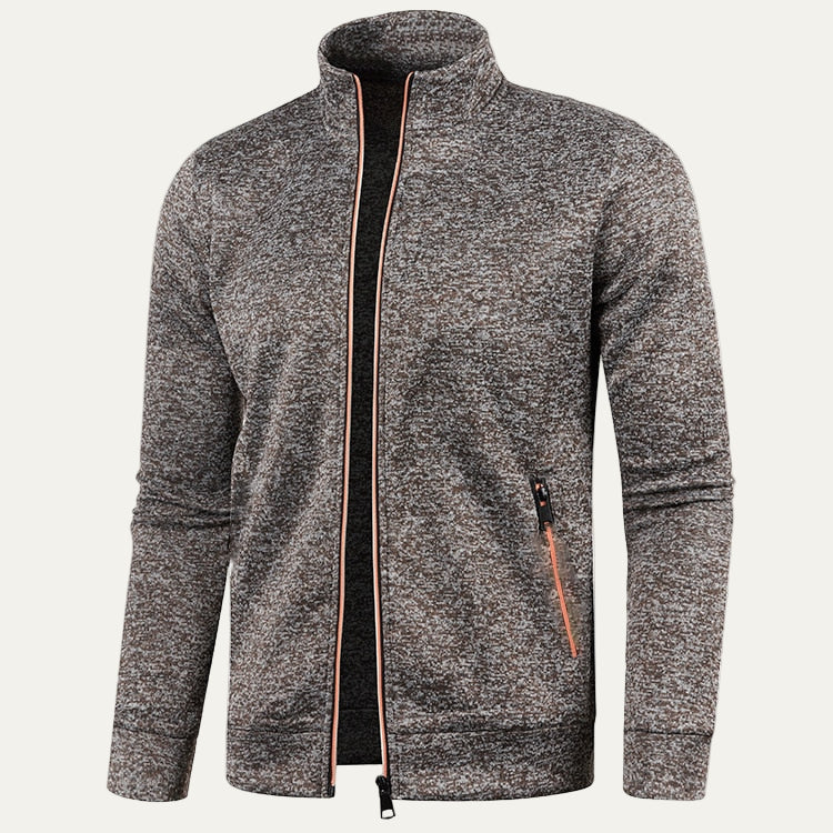 Men’s Zip Up Track Jacket with Neon Trim