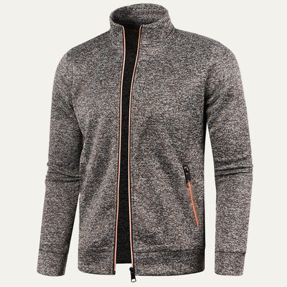 Men’s Zip Up Track Jacket with Neon Trim
