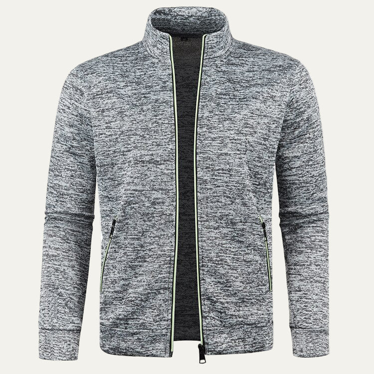 Men’s Zip Up Track Jacket with Neon Trim
