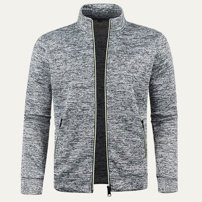 Men’s Zip Up Track Jacket with Neon Trim