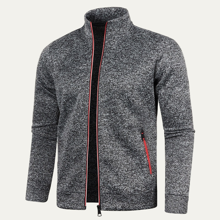 Men’s Zip Up Track Jacket with Neon Trim