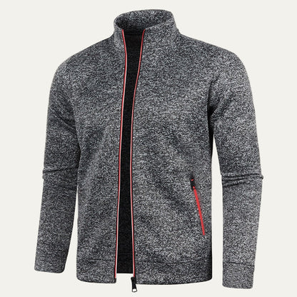 Men’s Zip Up Track Jacket with Neon Trim