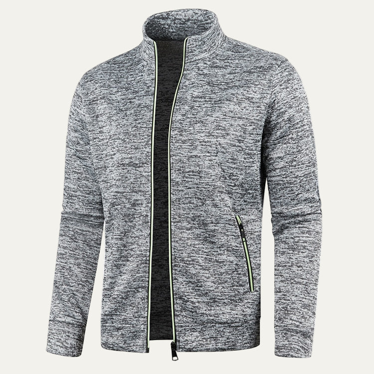Men’s Zip Up Track Jacket with Neon Trim