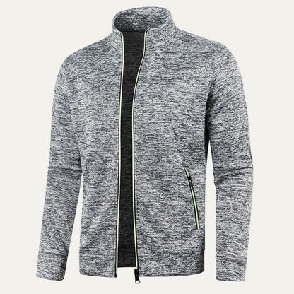 Men’s Zip Up Track Jacket with Neon Trim