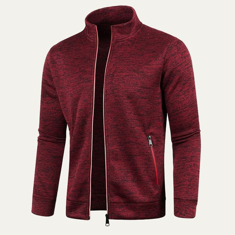 Men’s Zip Up Track Jacket with Neon Trim