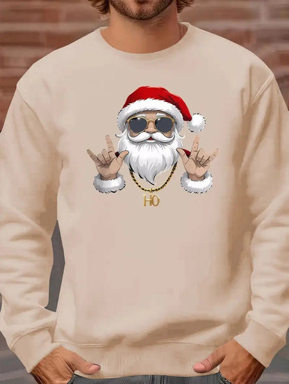 Men’s Santa Graphic Christmas Sweatshirt