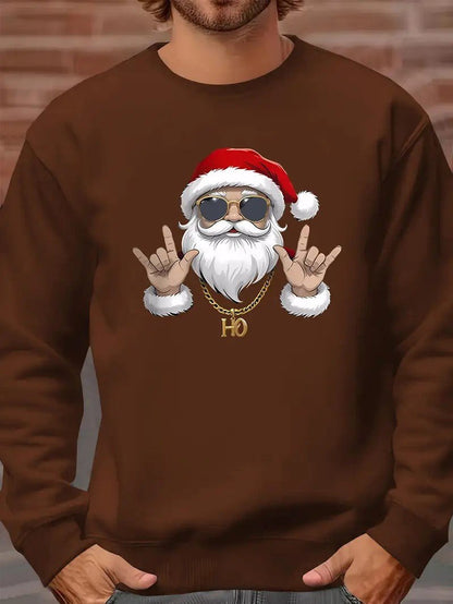 Men’s Santa Graphic Christmas Sweatshirt