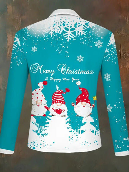Men’s Santa & Snowflake Christmas Shirt