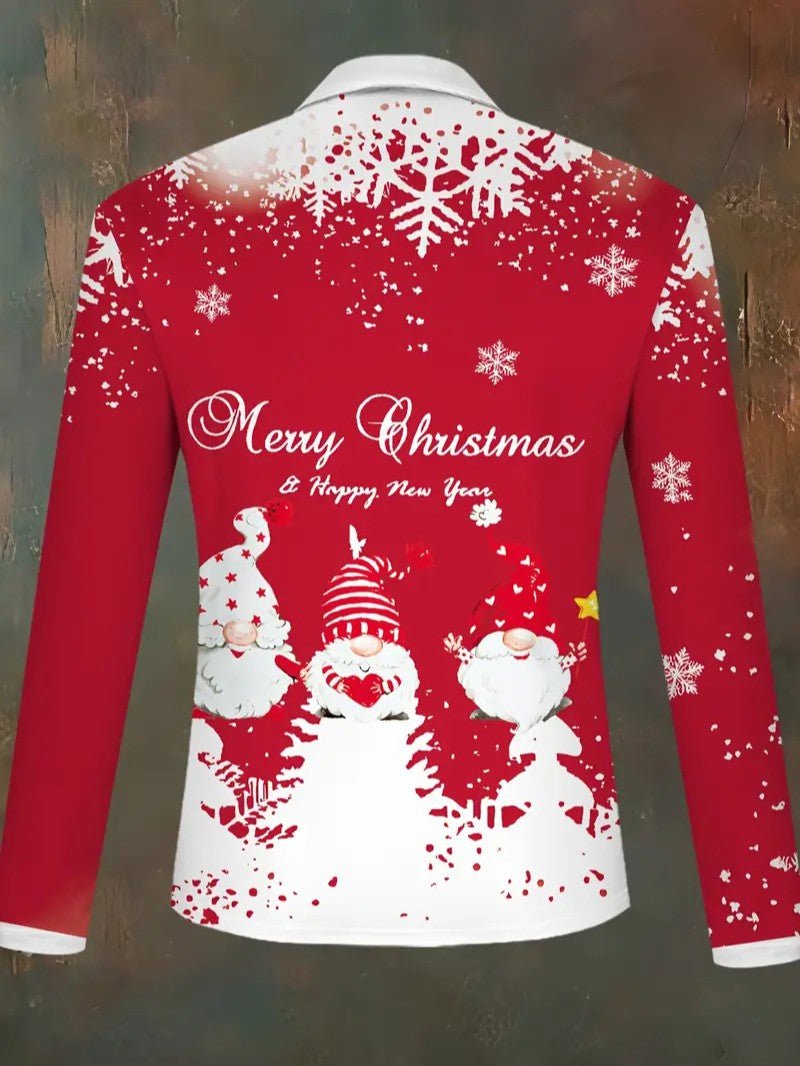 Men’s Santa & Snowflake Christmas Shirt