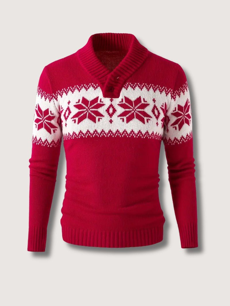 Men’s Snowflake Christmas Knit Sweater