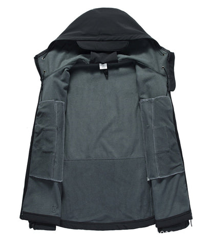 Men’s Softshell Jacket with Hood - Titan