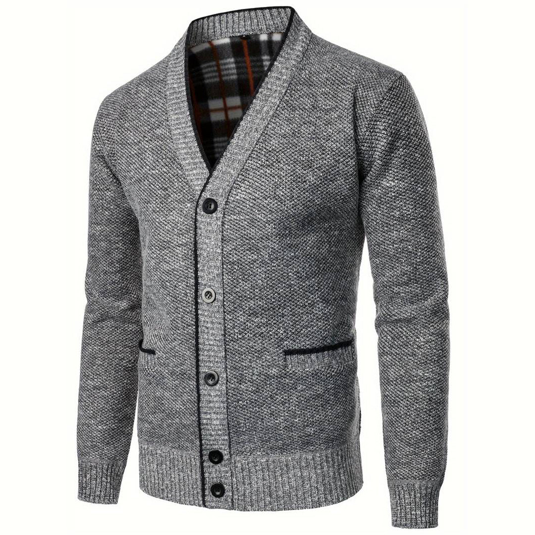 Men's V-Neck Cardigan - Aspen