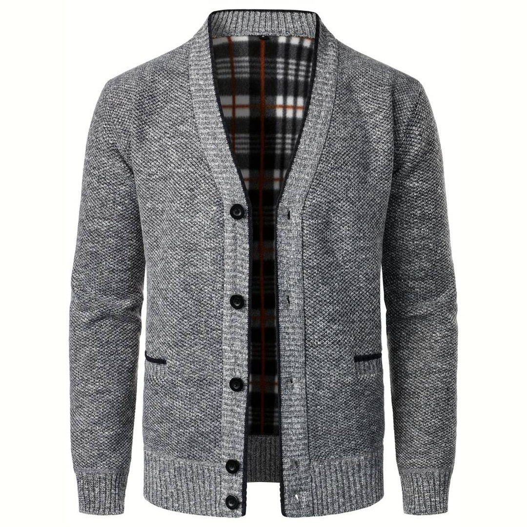 Men's V-Neck Cardigan - Aspen
