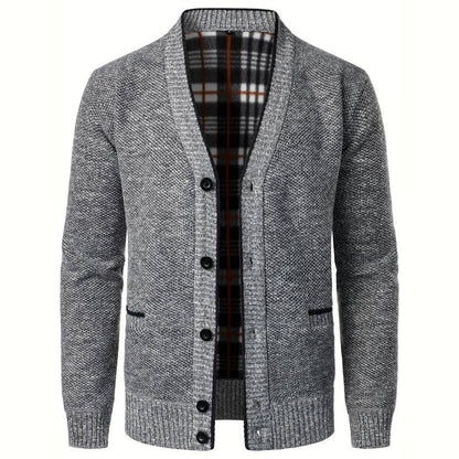 Men's V-Neck Cardigan - Aspen