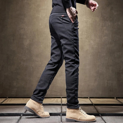 Men's Soft Brushed Warm Fit Casual Trousers