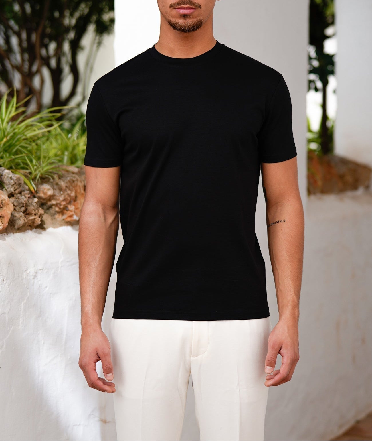 Premium Mens Classic Crew Neck T-Shirt - Soft Satin Touch