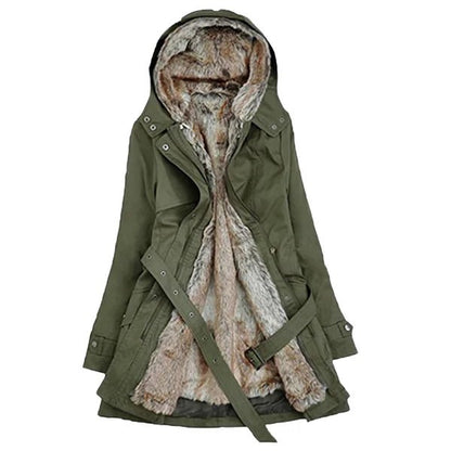 Lily | Cozy Wintercoat with Faux Fur Lining