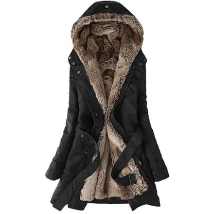 Lily | Cozy Wintercoat with Faux Fur Lining