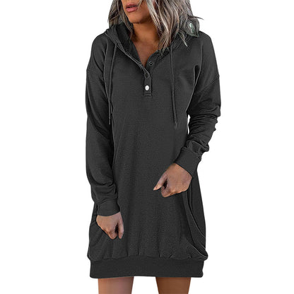 Minimalistic Long Women's Hoodie – Valeria